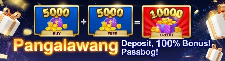 Pangalawang Deposit, 100% Bonus!